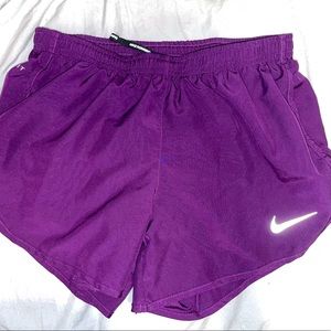 Purple Nike Running Shorts